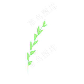 叶子装饰图案草枝