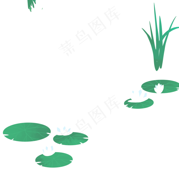 荷叶荷花(2000X2000(DPI:300))psd模版下载