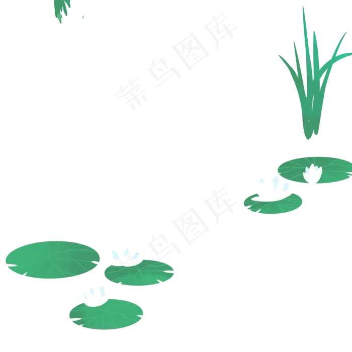荷叶荷花(2000X2000(DPI:300))psd模版下载