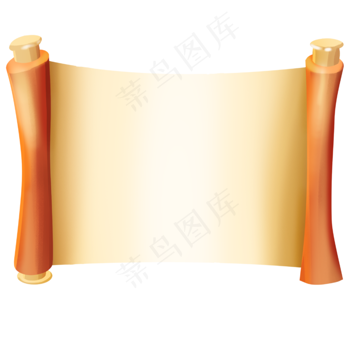 中国风复古风卷轴