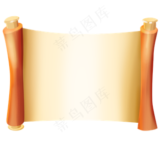 中国风复古风卷轴