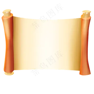 中国风复古风卷轴