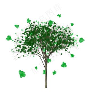 仿真大树榆树PNG图案