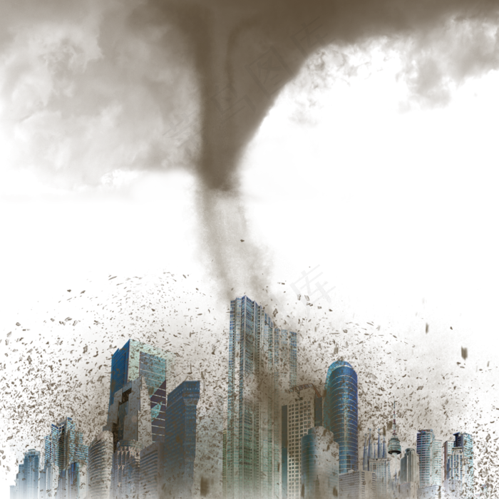 地震龙卷风灾难元素,免抠元素(2000X2000(DPI:300))psd模版下载