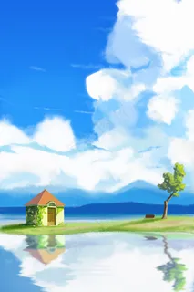 治愈美景蓝天下的房子 治愈美景蓝天下的房子
