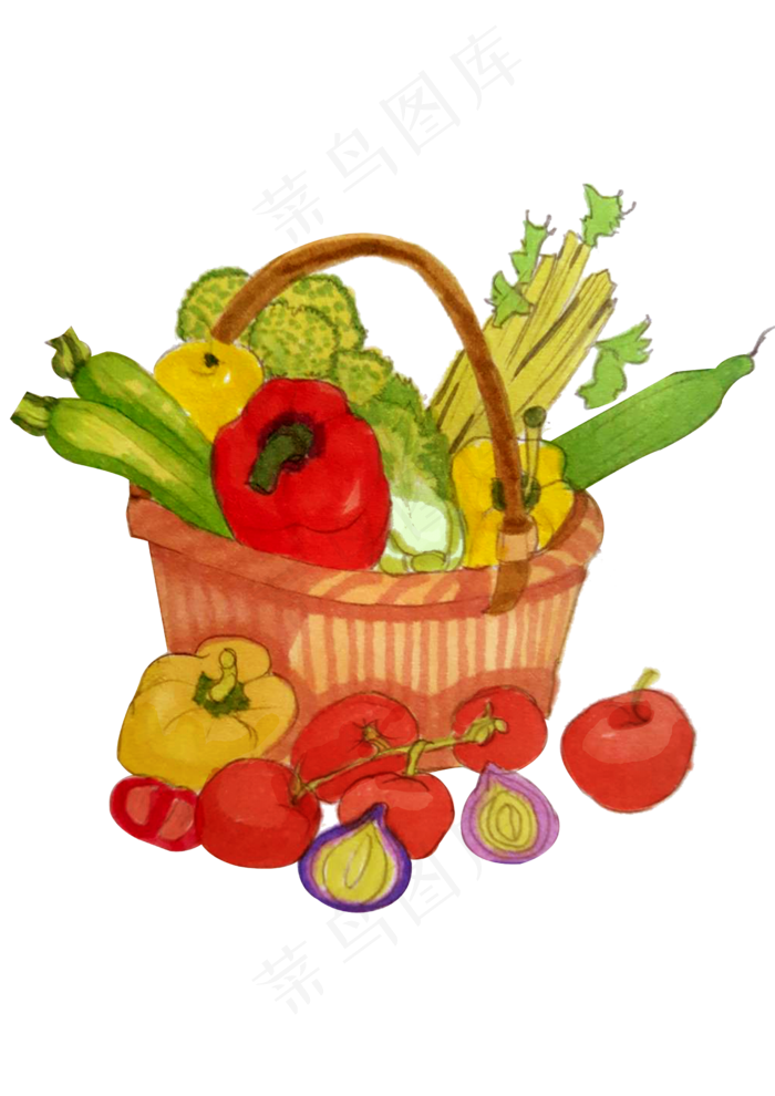 秋季蔬菜水果养生免抠食材插图