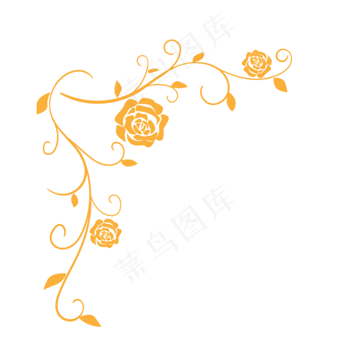 立体植物花藤插图