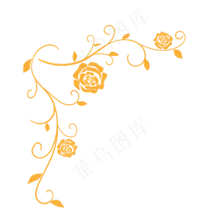 立体植物花藤插图