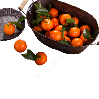 一堆红色桔子免抠图