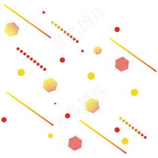 卡通矢量漂浮氛围电商