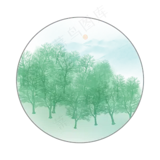 二十四节气春天绿色,免抠元素