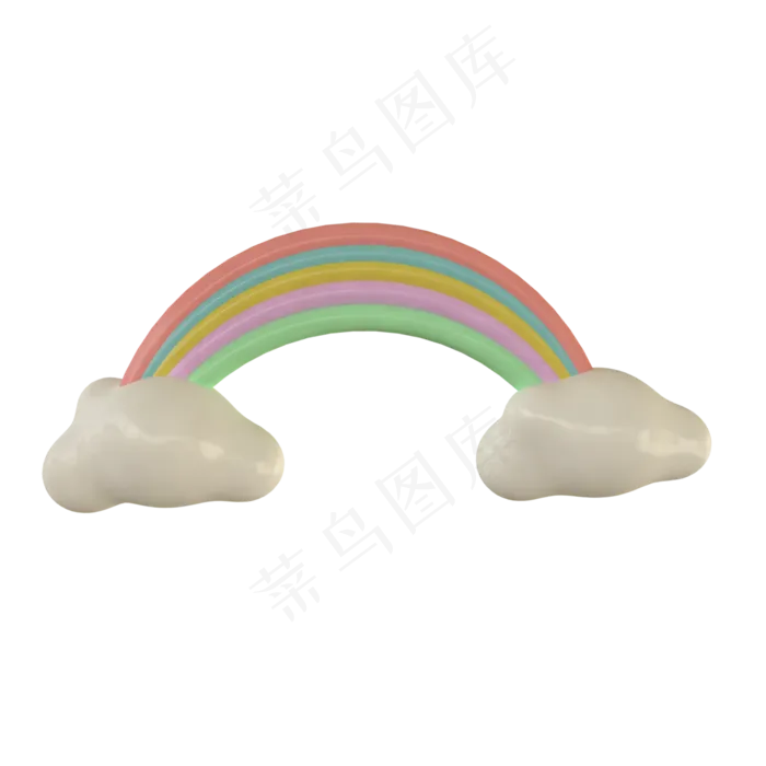c4d立体彩虹免费下载(3000*3000px 300 dpi )