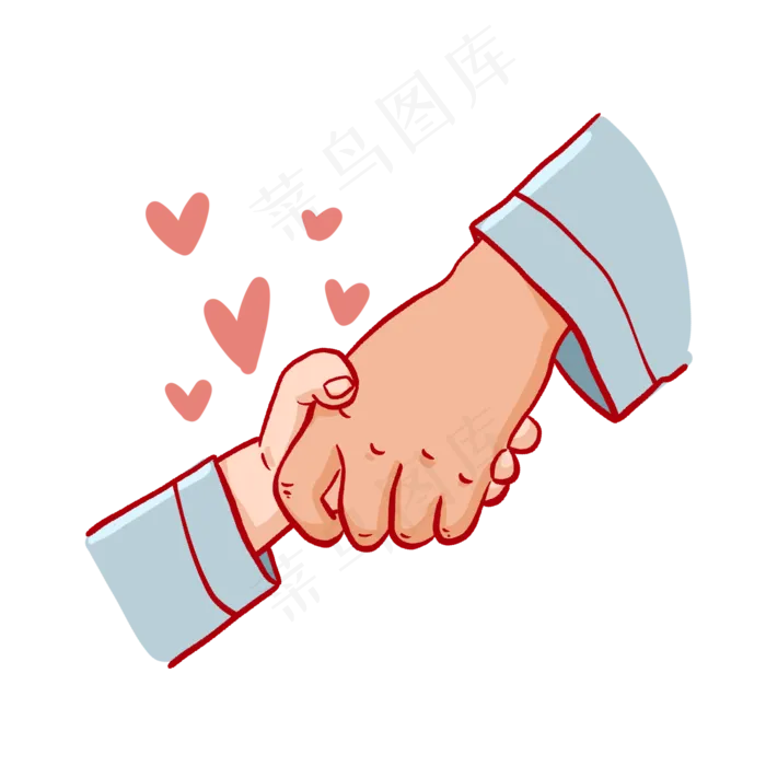 父亲节大手拉小手PNG免抠素材(2048X2048(DPI:300))psd模版下载