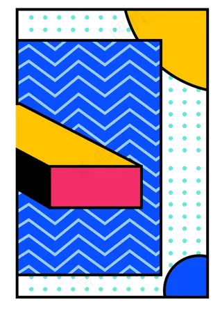 几何围裙装饰图,免抠元素