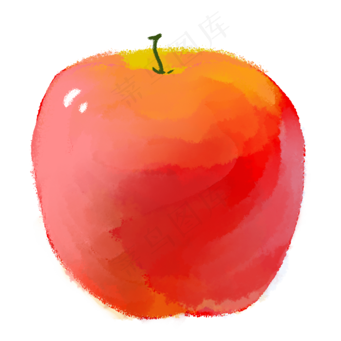 彩色苹果美食元素(2000X2000(DPI:300))psd模版下载