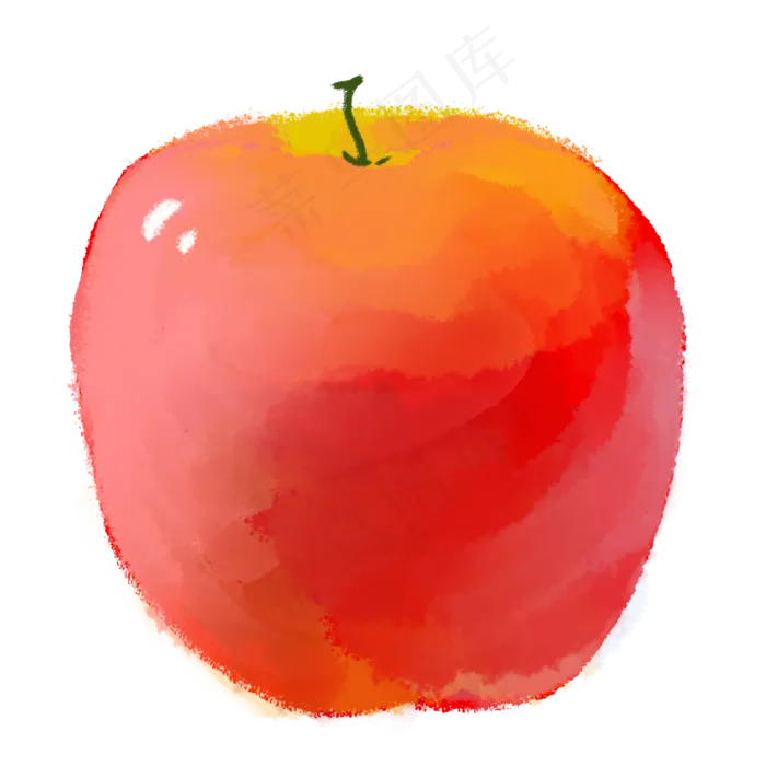 彩色苹果美食元素(2000X2000(DPI:300))psd模版下载