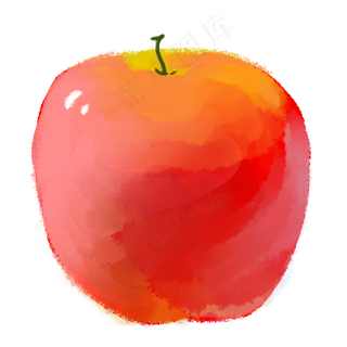 彩色苹果美食元素