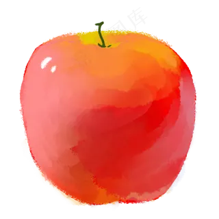 彩色苹果美食元素