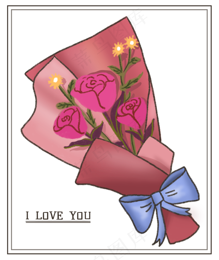 七夕情人节情侣粉色玫瑰大捧花束