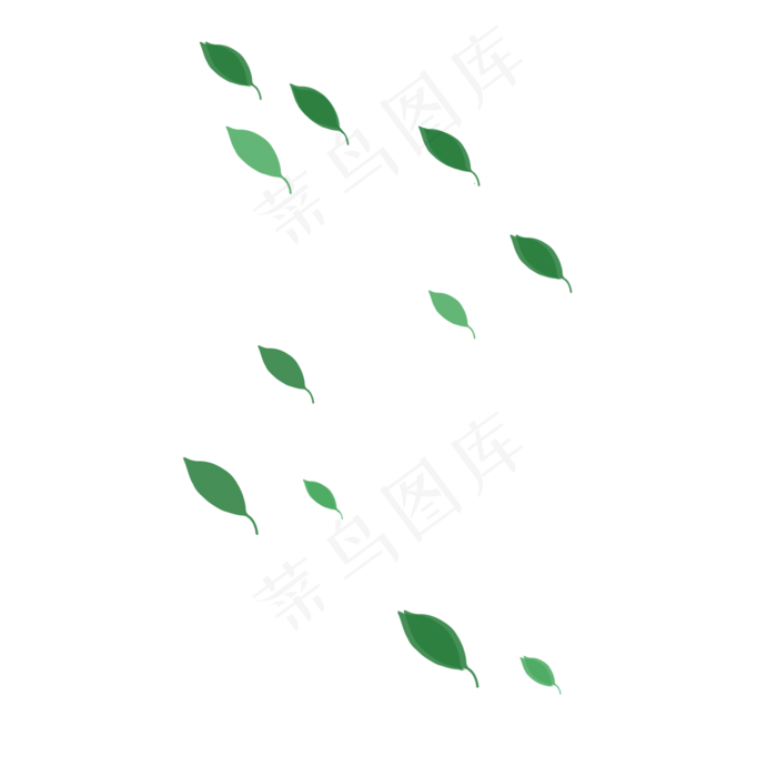 卡通春天绿叶下载