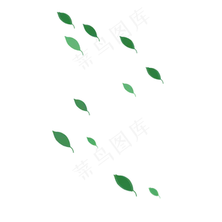 卡通春天绿叶下载