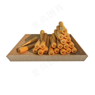 仿真胡萝卜png图,免抠元素