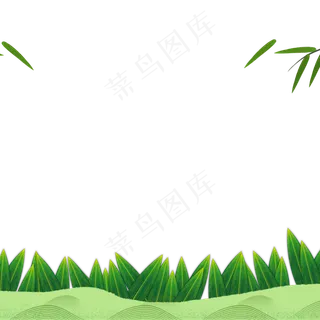 绿色的草地和叶子