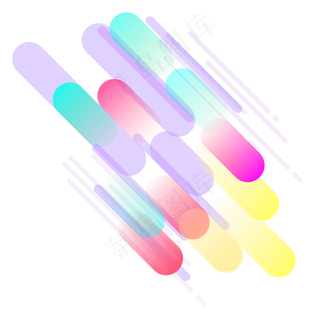 618商城页面装饰渐变免扣素材