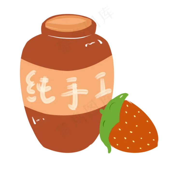 纯手工草莓果酱酿制(2000X2000(DPI:299))psd模版下载