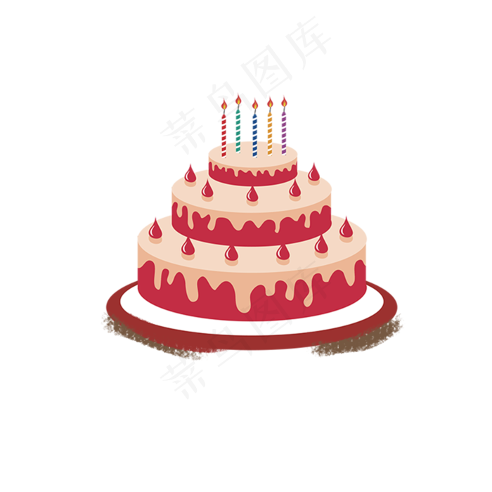 生日蛋糕蜡烛(2000X2000(DPI:300))psd模版下载