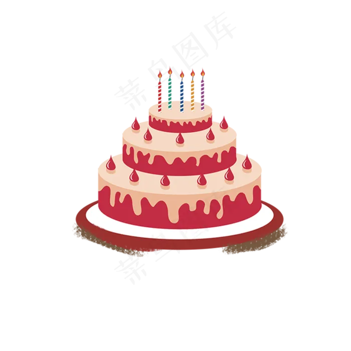 生日蛋糕蜡烛(2000X2000(DPI:300))psd模版下载