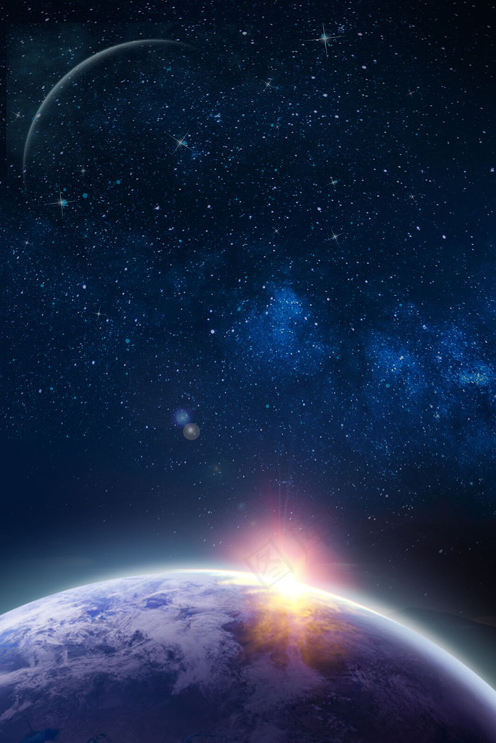 商务简约星球背景