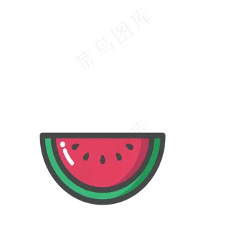 红色的西瓜免抠图