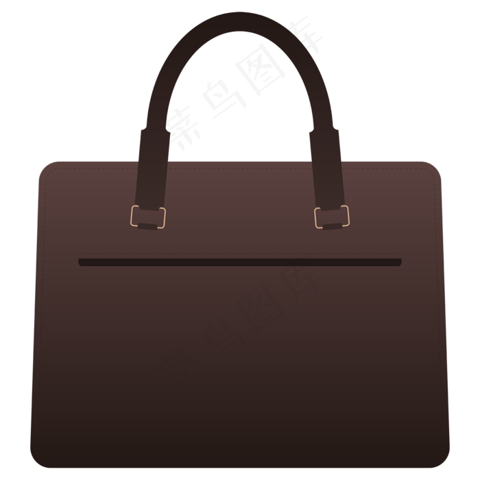 扁平风男士公文包矢量免抠png