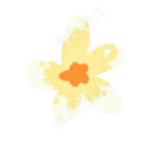 卡通白色鲜花下载