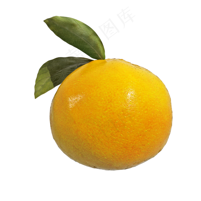 仿真柑橘png图