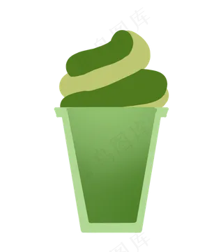 水果冰淇淋的小吃