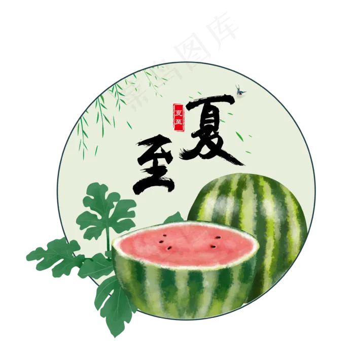二十四节气夏至(3543X3543(DPI:300))psd模版下载