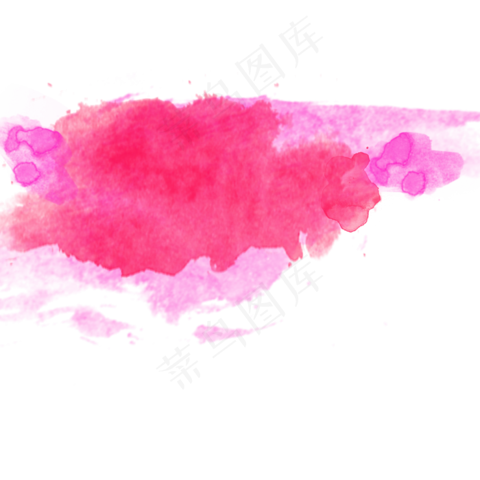 玫红色水彩效果矢量素材