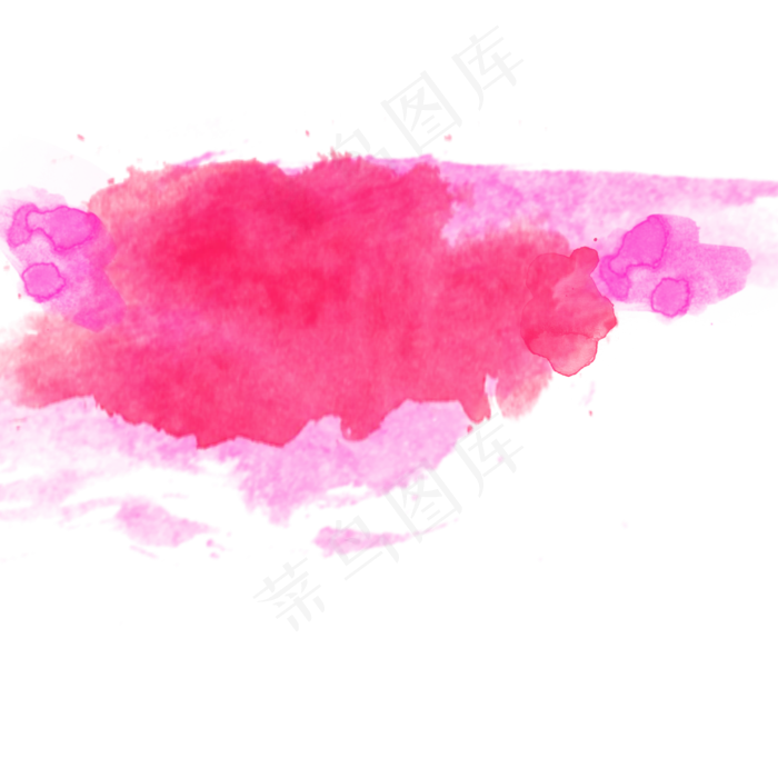 玫红色水彩效果矢量素材(2000X2000(DPI:72))psd模版下载