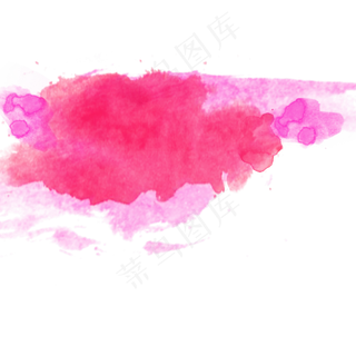 玫红色水彩效果矢量素材