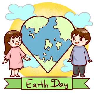 世界地球日情侣蓝色地球