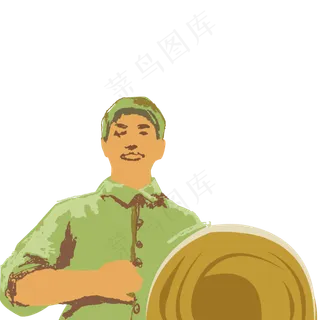 五四青年节风华正茂革命知青免抠