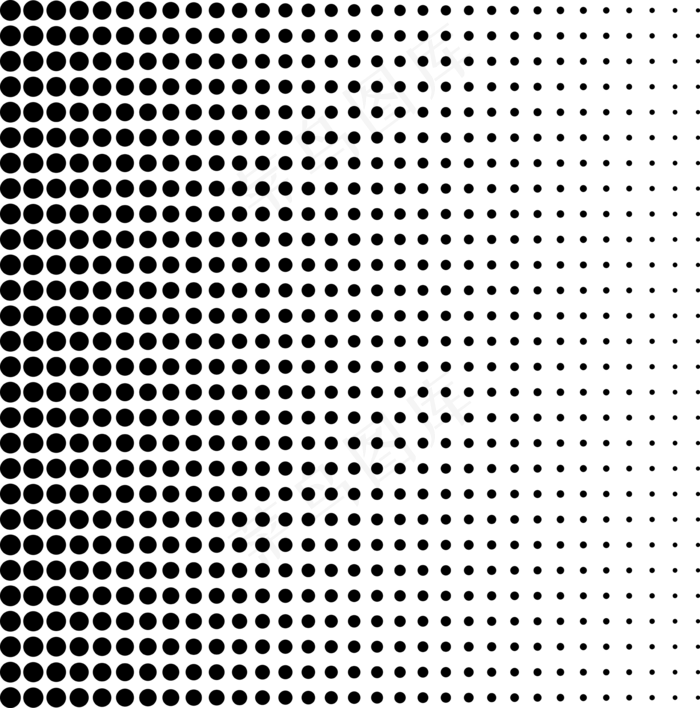 黑色波点抽象装饰,免抠元素(2000*2024px 300 dpi )ai矢量模版下载