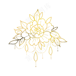 富贵喜庆金色大牡丹 富贵喜庆金色大牡丹