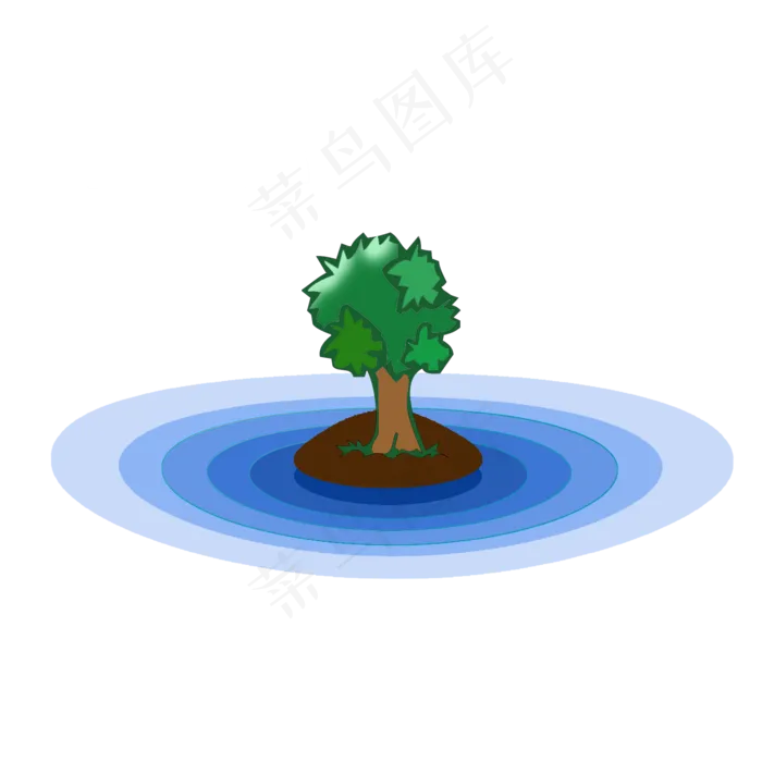 卡通手绘山水水面山海涟漪水纹大(2000X2000(DPI:300))psd模版下载