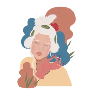 时尚国潮白发美人青衣京剧名角戏