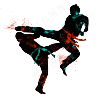 开学季跆拳道社团招新剪影,免抠元素