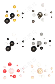 C4D立体漂浮球合集,免抠元素