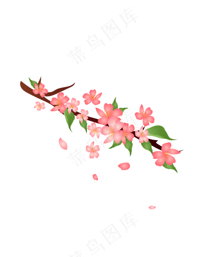 矢量免扣卡通花朵